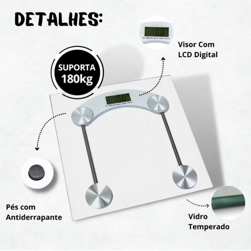 Balança Corporal Digital até 180kg