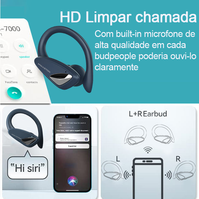 Fone de Ouvido H'maston Bluetooth Original