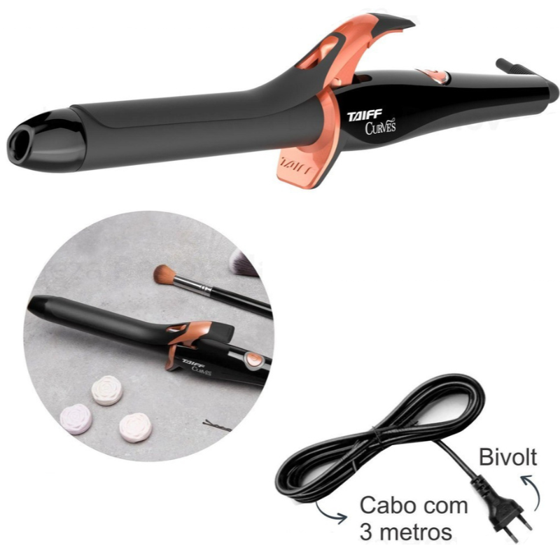 Modelador Cachos Taiff Curves Profissional 210°C 1 Polegada