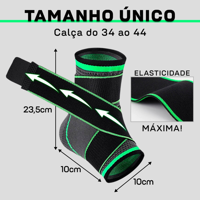 Kit 2 Tornozeleiras de Compressão