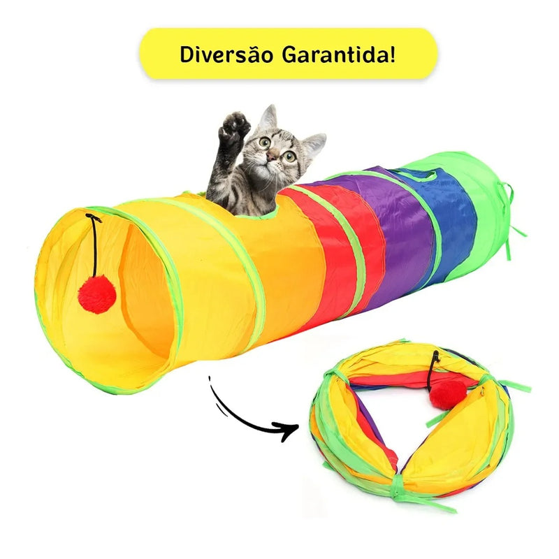 Túnel Dobráveis Para Gatos