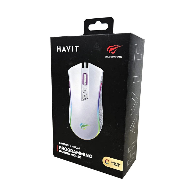 Mouse Gamer Havit RGB, MS1034, 4800 DPI